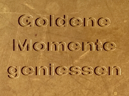 Goldene Momente geniessen by Peter Wolf