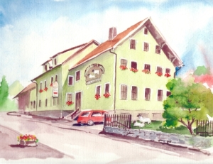 Aquarell vom Lämmchen
